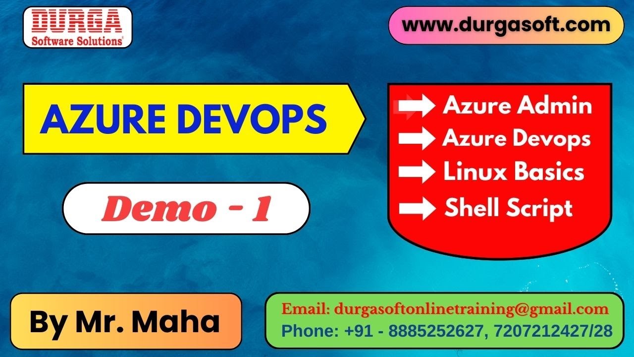 AZURE DEVOPS tutorials || Demo - 1 || by Mr. Maha On 01-07-2024 @9AM ...
