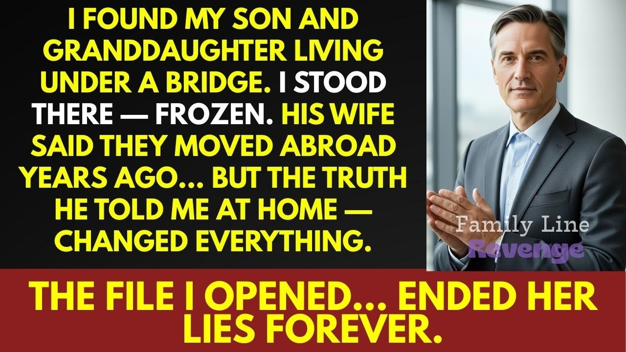 My Son Was Living Under a Bridge With My Granddaughter… While His Wife Enjoyed a Luxury Life Abroad