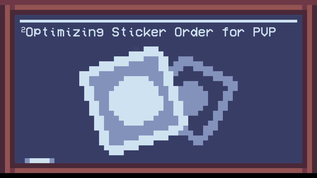 Optimizing Sticker Order for PVP | Cassette Beasts Mechanics Footnotes 2