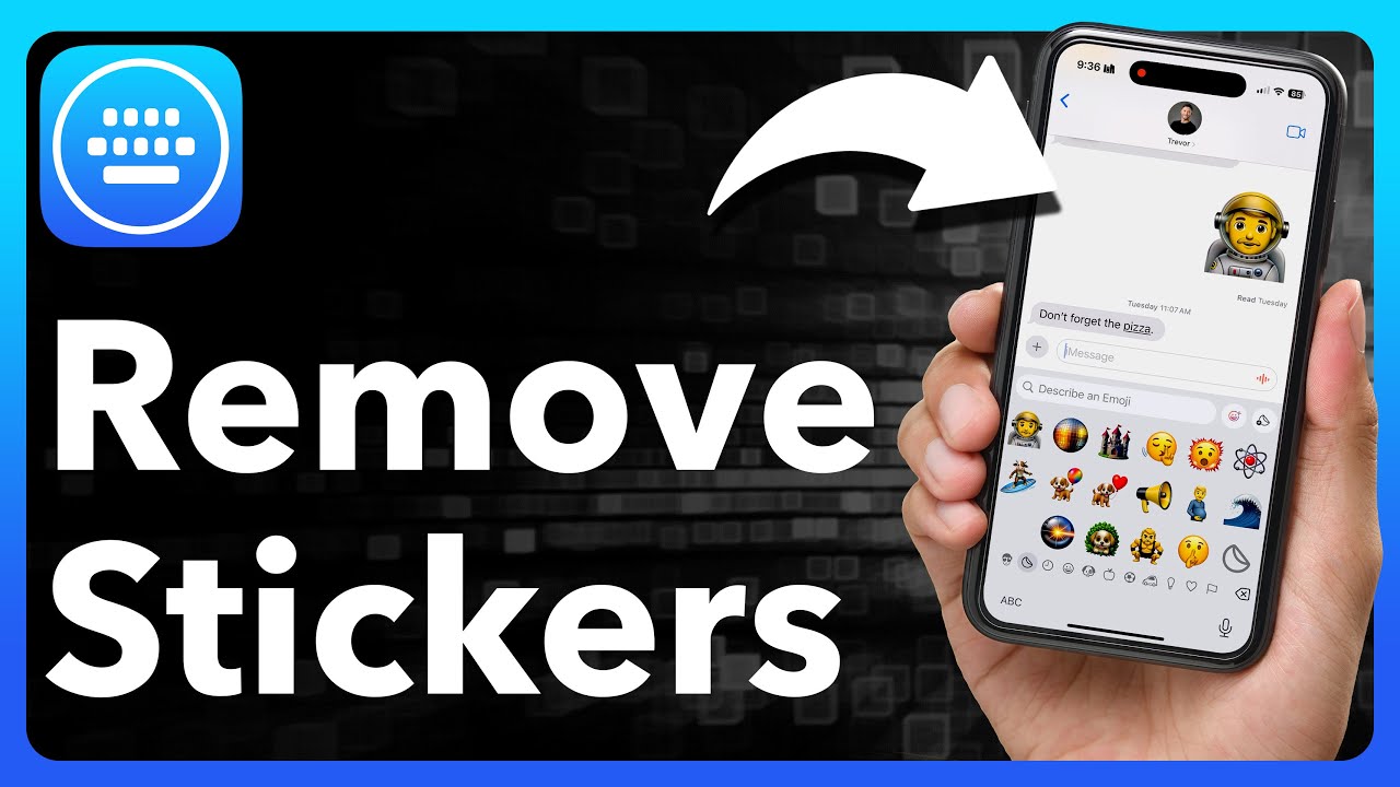 How To Remove Created Stickers From Iphone Keyboard