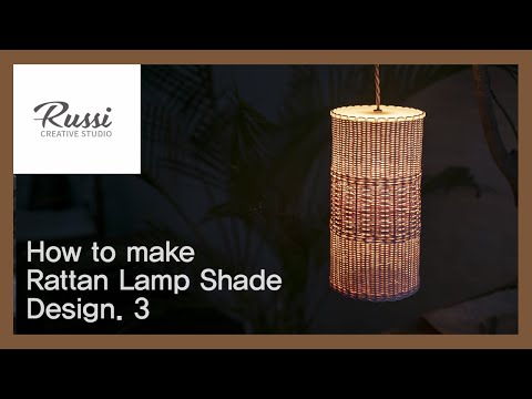 라탄 전등갓3.만들기[라탄공예] 취미수업 온라인클래스35.Rattan Craft : Make rattan Lamp Shade with Acrylic Panel,팬던트 조명,라탄조명