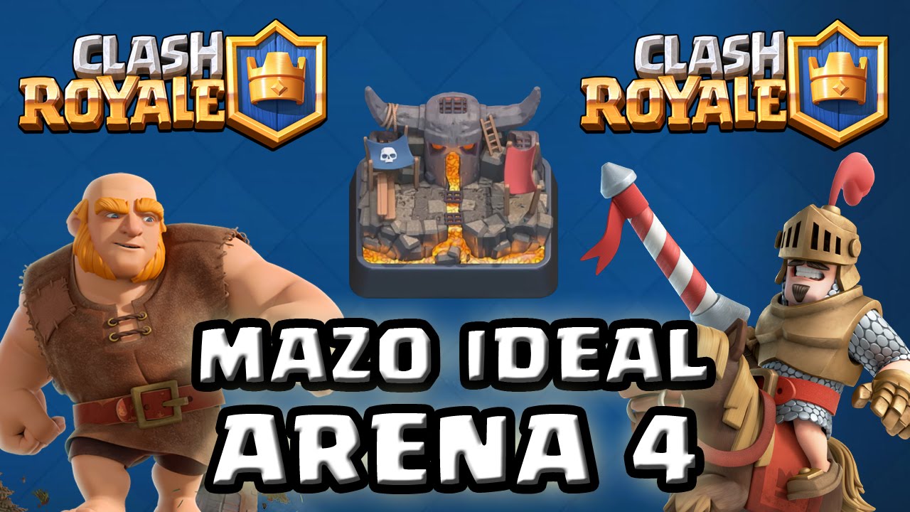 MEJOR MAZO PARA GANAR ARENA 4!!! - KManuS88 - Clash Royale - YouTube