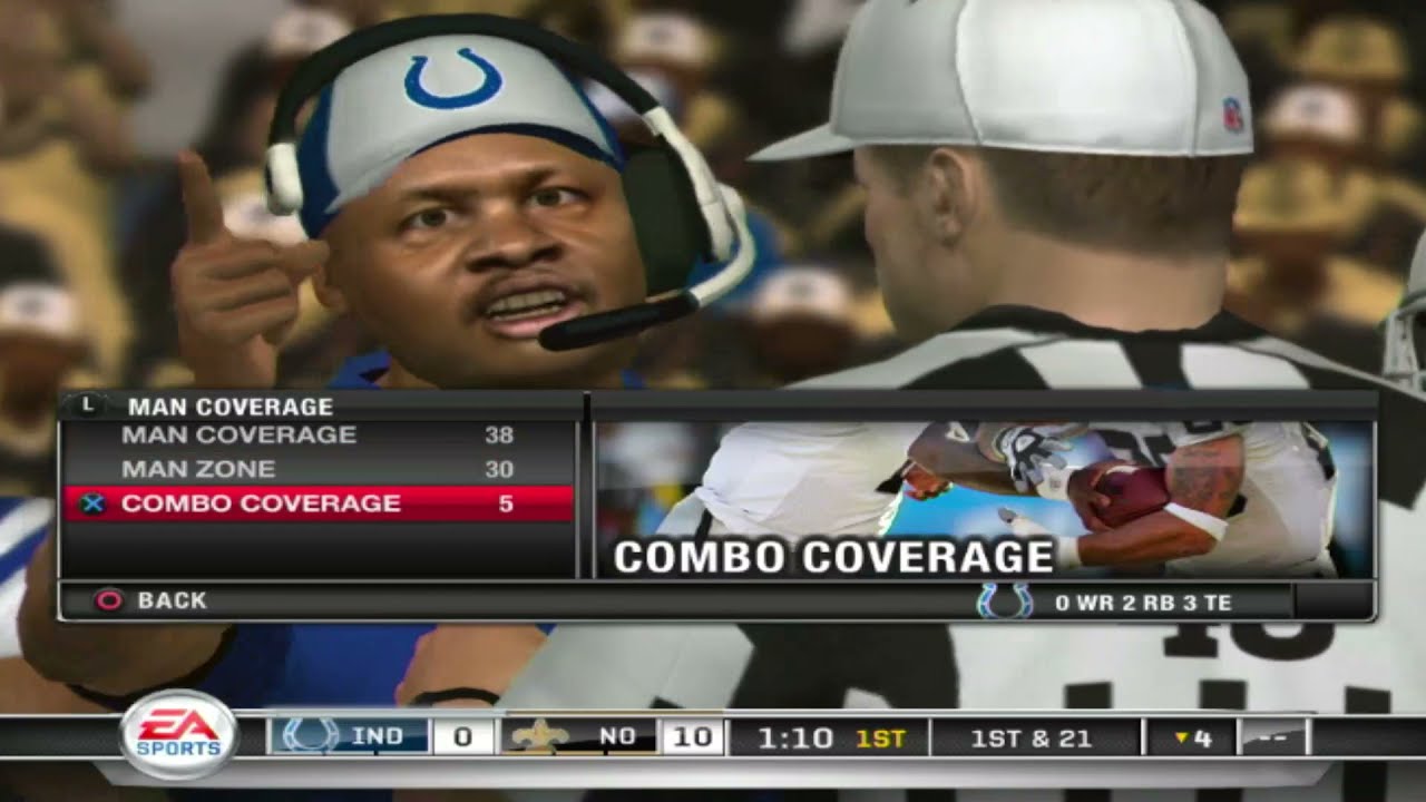 Madden NFL 11 (PS3) colts vs saints