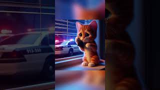 Sad family story  #cat #cartoon #ai #kitten #yavrukedi #kucing #고양이 #قطة