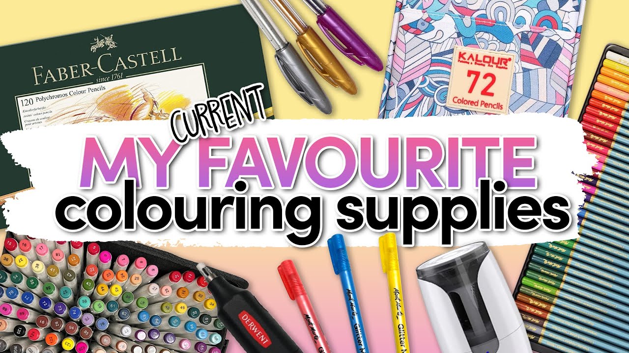 My (current) Favourite Colouring Supplies 🩷 | Pencils, markers and accessories 🎨