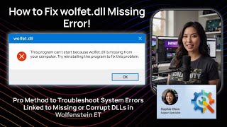 How to Fix wolfet.dll Missing Error!