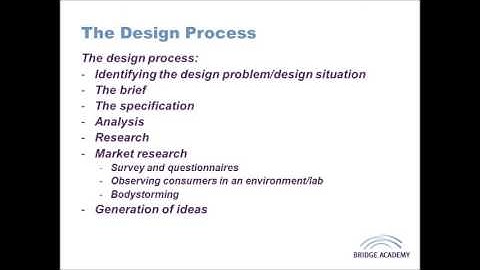 The Design Process: Stages Involved in the Design Process