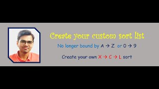 Creating a Custom Sort list in Excel