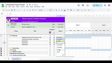 Demo: Webflow project tracker with google sheet