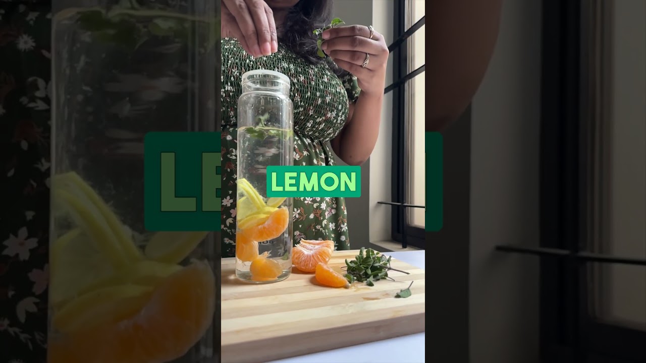Tulsi & Orange Infused Water for Glowing Skin | Acne Recipe | Easy Orange Infused Water Recipe