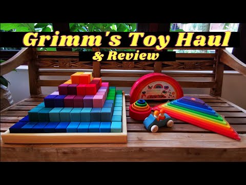 Grimm's Toy Haul &amp; Review | Wooden Toys | Open Ended Toys