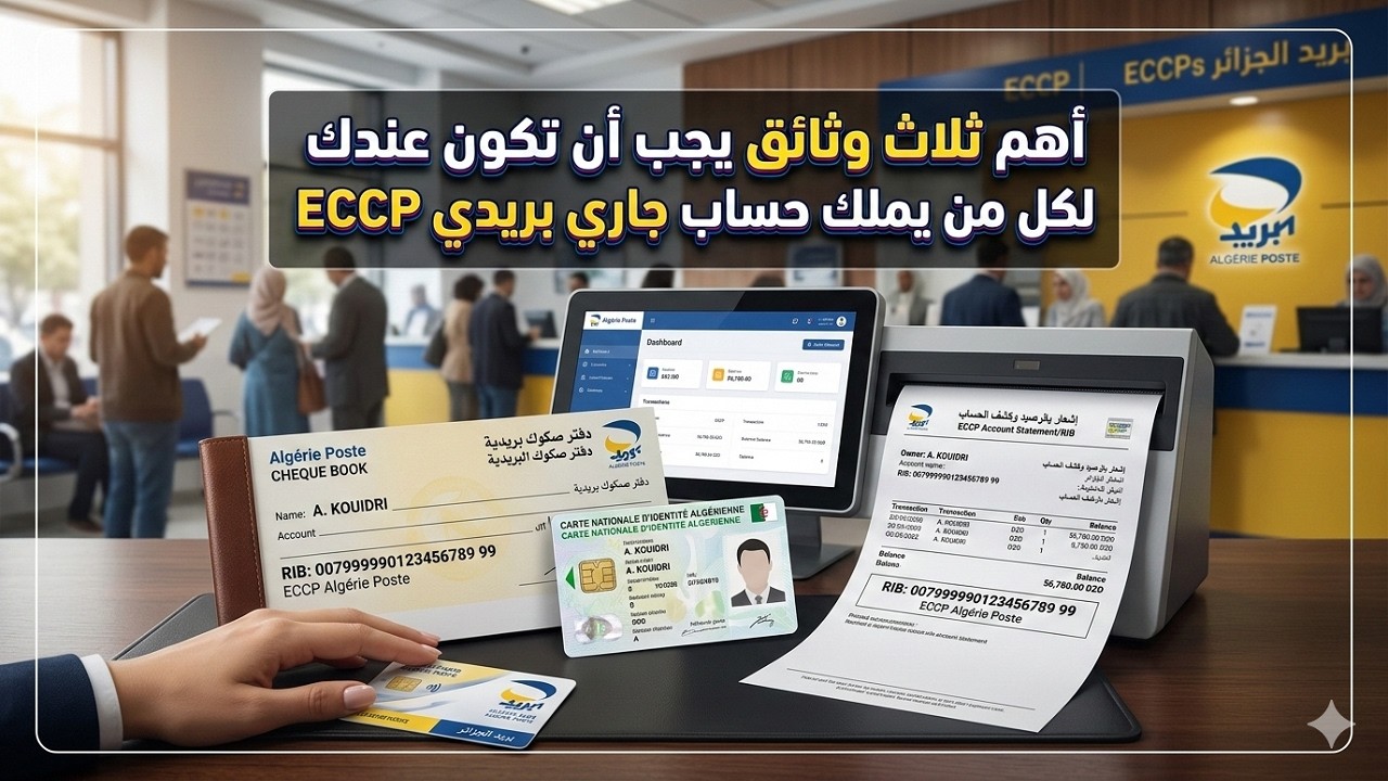 #الجزائر أهم ثلاث إستمارات يجب أن تكون عندك لكل من يملك حساب جاري بريدي ECCP