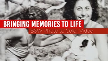 Old Black & White Photos Reimagined and Brought to Life as Color Video | AI + Photoshop Restoration