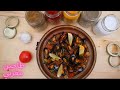 طاجين مغربي ب بلح البحر بصلصة الطماطم - طاجين بوزروك