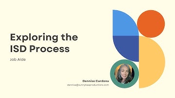 Exploring the ISD Process  | A Job Aide