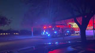 Rowlett Fire Dept Ladder 4 responding!