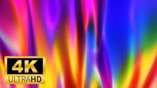 Screensaver 4K Calming Colors, Relaxing Animated Background VJ Loop, No Sound