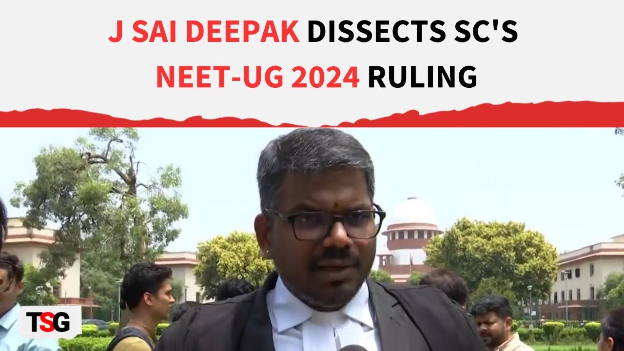 NEET-UG 2024 SC Hearing: J Sai Deepak Shares Insider Details