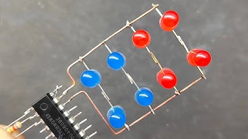 Amazing LED Flasher Circuit using CD4060 IC | Simple Electronics Project
