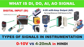 What Types of Signals Used in Instrumentation & Control | What is DI, DO, AI, AO Signals in Hindi