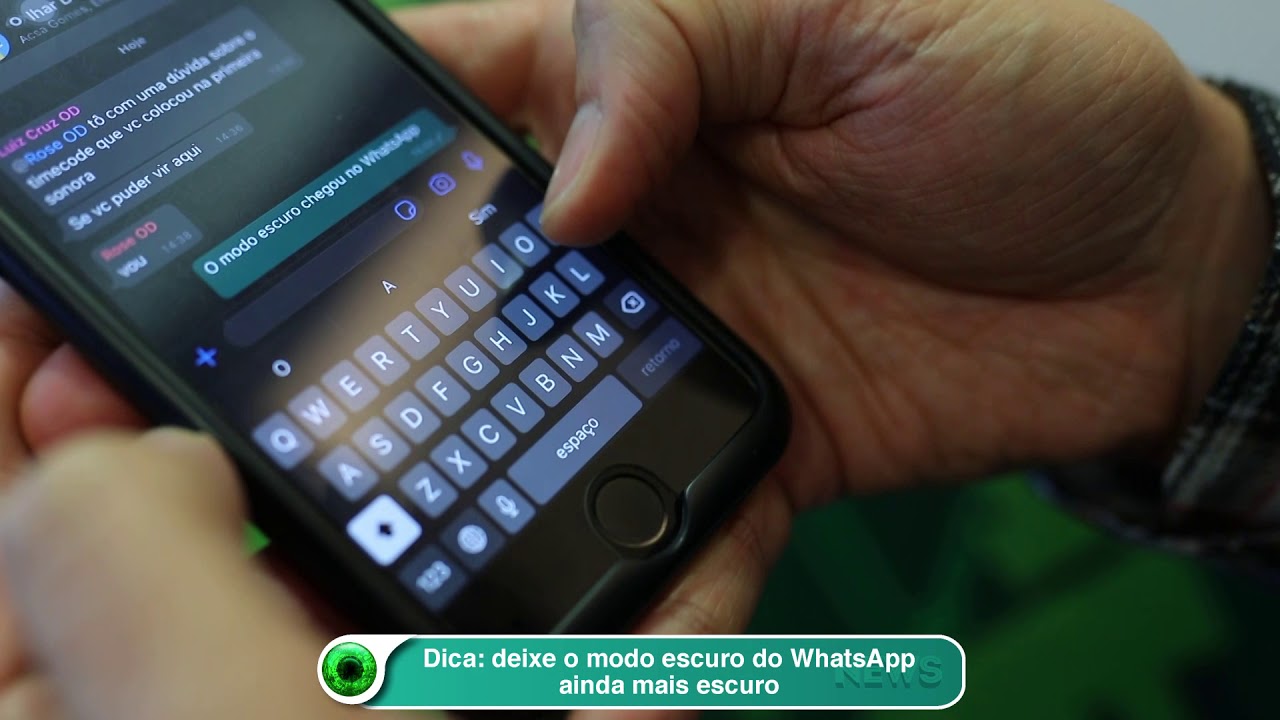 Dica- deixe o modo escuro do WhatsApp ainda mais escuro - YouTube