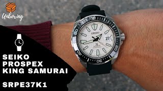 UNBOXING 2020 SEIKO PROSPEX KING SAMURAI WHITE DIAL SRPE37K1 - YouTube