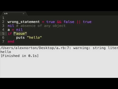 Learn Ruby: Nil type