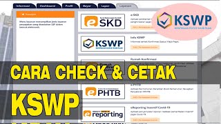 CARA CETAK KONFIRMASI STATUS WAJIB PAJAK (KSWP) djp online CARA CETAK KONFIRMASI STATUS WAJIB PAJAK (KSWP) djp online