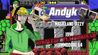 Magicland Dizzy (1990) on Commodore 64 (C64) Full Playthrough