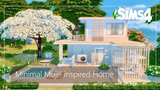 🌸Minimal Muji - Inspired Home🌸 | Stop Motion Build | The Sims 4 | No CC