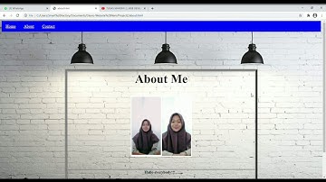 tugas2- membuat 3 tampilan website statis (home, about, contact)