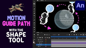 Motion Guide Path with the Shape Tool | Adobe Animate CC Tutorial