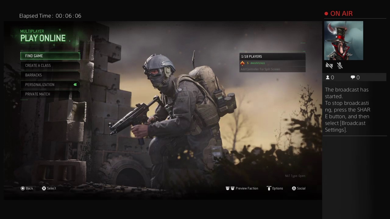 deeshitznizz's Live PS4 Broadcast mw remaster - YouTube