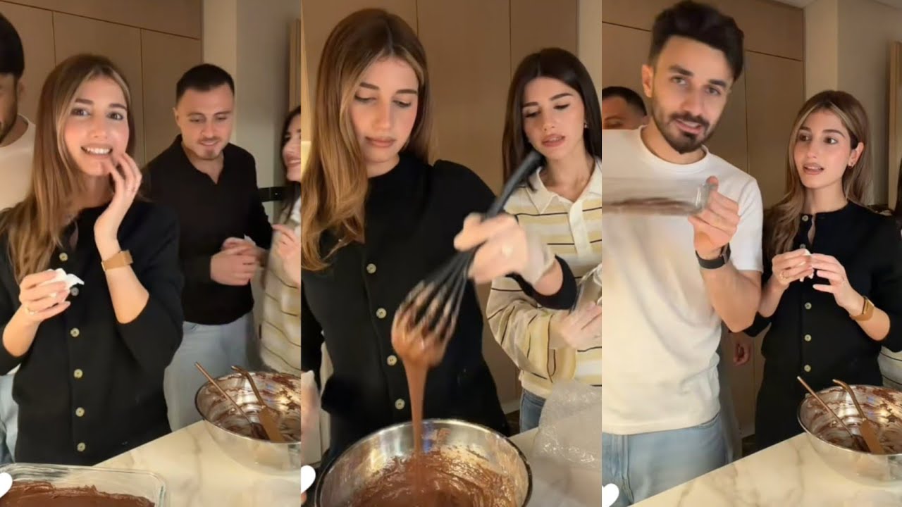 أسامة وشيرين ♥️ سيدرا ورامي تجهيز كيك وحلى 