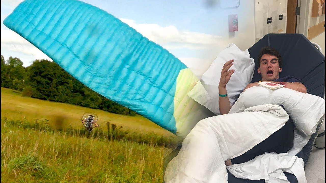 flying my electric paramotor gone very wrong... (hospitalized)