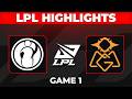 IG vs OMG Highlights Game 1 | LPL 2026 Playoffs | Invictus Gaming vs Oh My God