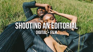 Shooting An Editorial For Nataal Magazine On Digital Film Canon 5D Kodak Colorplus On Canon A1