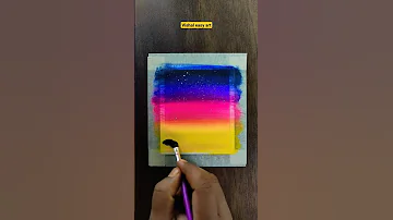 Very easy painting ❤️ easy techniques #shorts #youtubeshorts #painting