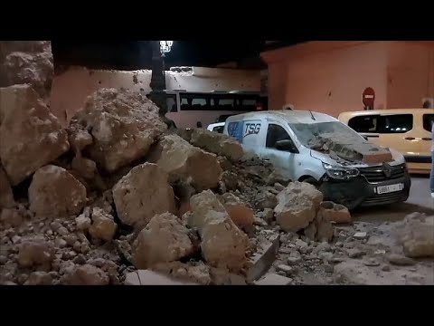 Más de 600 muertos y centenares de heridos por un terremeto de magnitud 7 en Marruecos