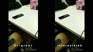DeepFlow Video Frame Interpolation Demo (2019)