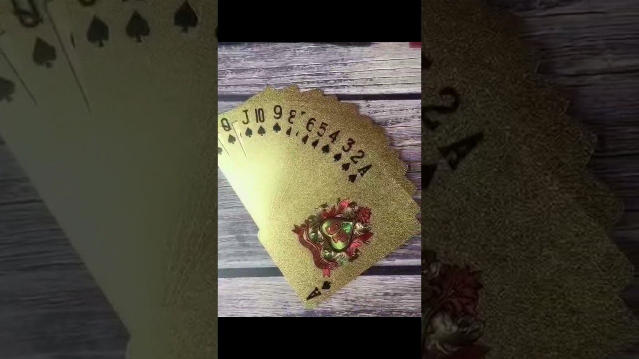 24k Gold Foil Playing Cards - with Certificate