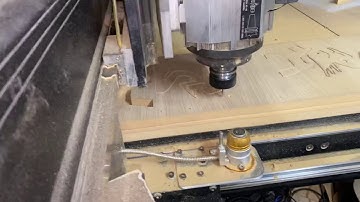 1/8” compression bit in 19mm veneered mdf  1 pass