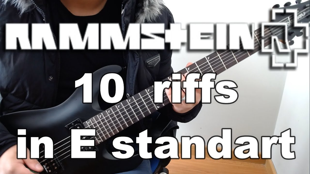 10 RIFFS de RAMMSTEIN (E standart) - YouTube