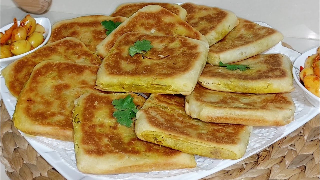 متأكدة إلى جربتيهم مرة غتعاوديهم بزاف👌 أروع مسمن معمر فالفرن بطريقة طهي مختلفة‼️هشيش مورق بلا زبدة👍