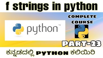 [Kannada]- f strings in python || python full course in kannada || by Script Kiddie