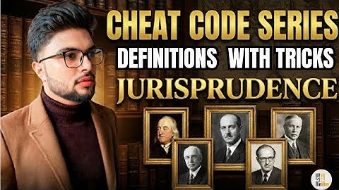 DEFINITIONS of Jurisprudence -2 [TRICKS] ( UNIT -1)  | Cheat Code UGC NET JRF Law