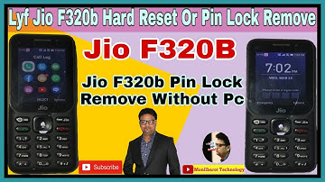 lyf jio f320b hard reset or pin lock remove l jio f320b hard reset l jio f320b hang on logo