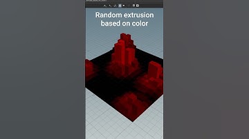 Random Extrusion based on color  #houdini #sidefx #3d #tutorial #vex #3dmodeling #tool