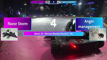 Razor Storm vs Anger Management - 3lb Robot Combat