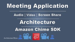 Audio Video Chat Application Architecture with Amazon Chime SDK on AWS | Meeting Application Design screenshot 2